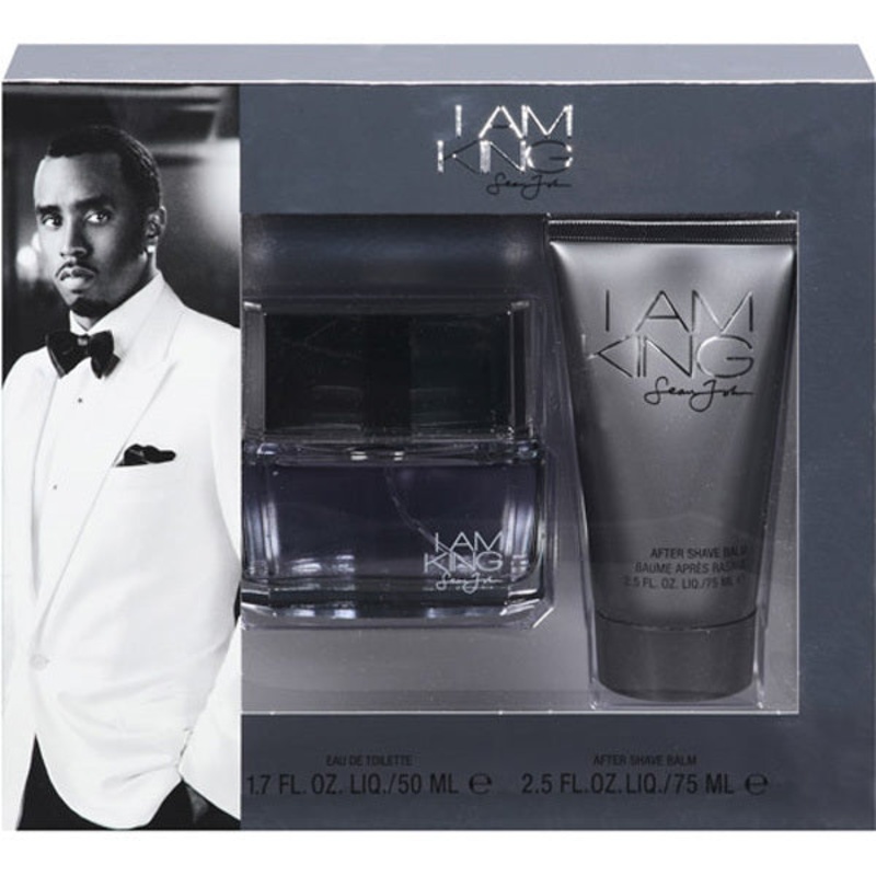 I am King Gift Set by Sean John 2 Piece Gift Set: 1.7 Oz Eau De Toilette Spray + 3.4 Oz After Shave Balm. For Men