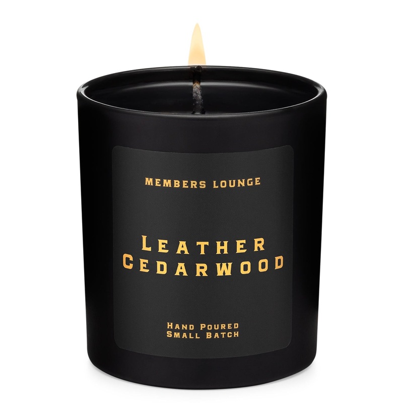 Members Lounge Candle – Leather & Cedarwood