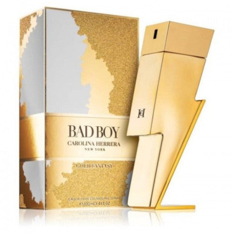 Carolina Herrera Bad Boy Gold Fantasy Eau De Parfum 3.4 Oz