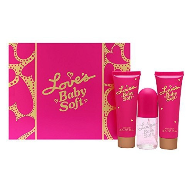 Love’s Baby Soft Gift Set by Dana 3 Piece Gift Set: 1.5 Oz Cologne Mist + 2.5 Oz Body Lotion + 2.5 Oz Body Wash. For Women