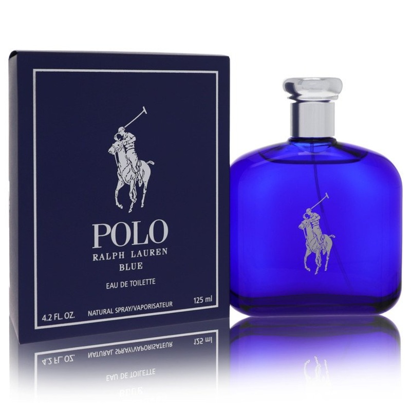 Polo Blue By Ralph Lauren 4.2 Oz Eau De Toilette Spray For Men In Box