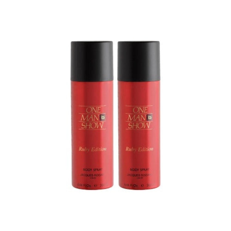 Jacques Bogart One Man Show Ruby Edition Deodorant for Men 150ml Pack of 2