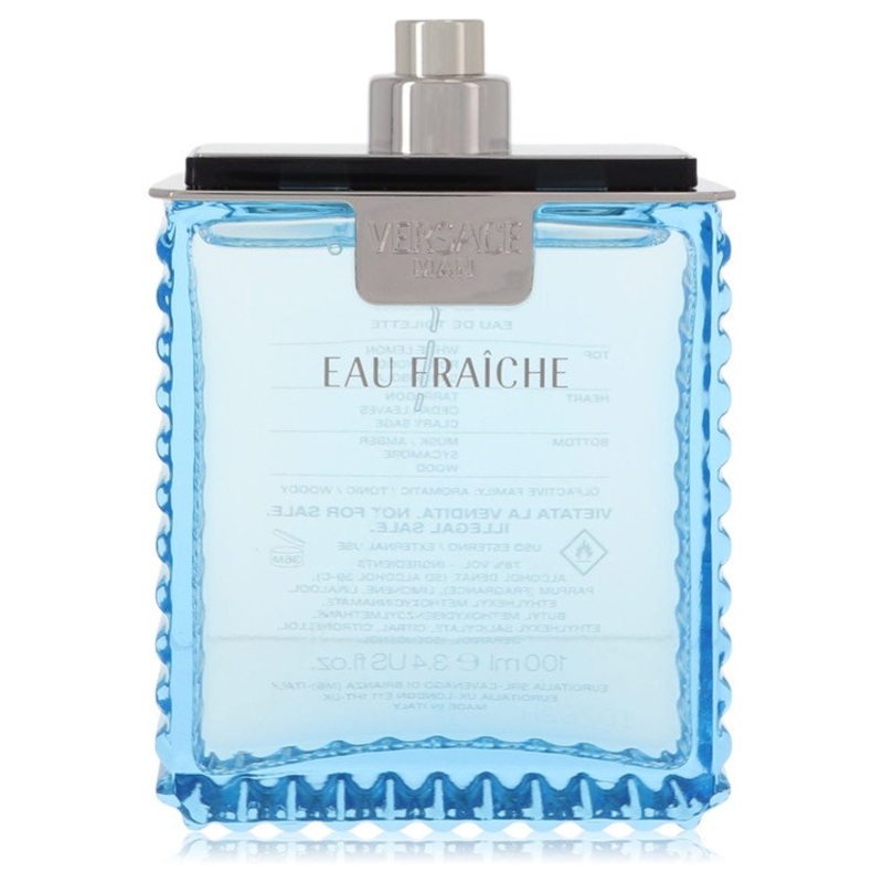Versace Man by Versace Eau Fraiche Eau De Toilette Spray (Tester) 3.4 oz for Men – Premium Designer Fragrance
