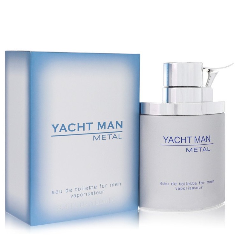 Yacht Man Metal by Myrurgia Eau De Toilette Spray 3.4 oz for Men – Premium Designer Fragrance