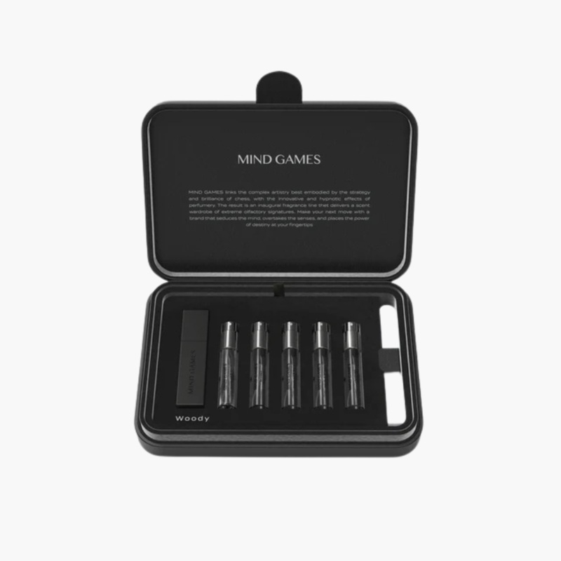 Mind Games 5 Piece Olfactive Set – Woody 5 x 7.5 ml set