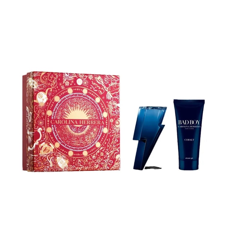 CH Bad Boy Cobalt EDP Gift Set (2PC) 100mL EDP + 100mL Shower Gel