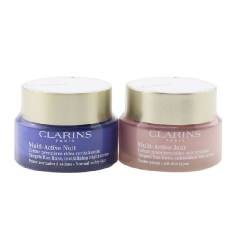 Clarins Multi-Active Partners Set 2 Piece Set: Multi-Active Day Cream 50ml/1.6oz + Night