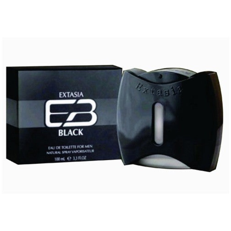 Extasia Black by New Brand 3.3 Oz. Eau De Toilette For Men