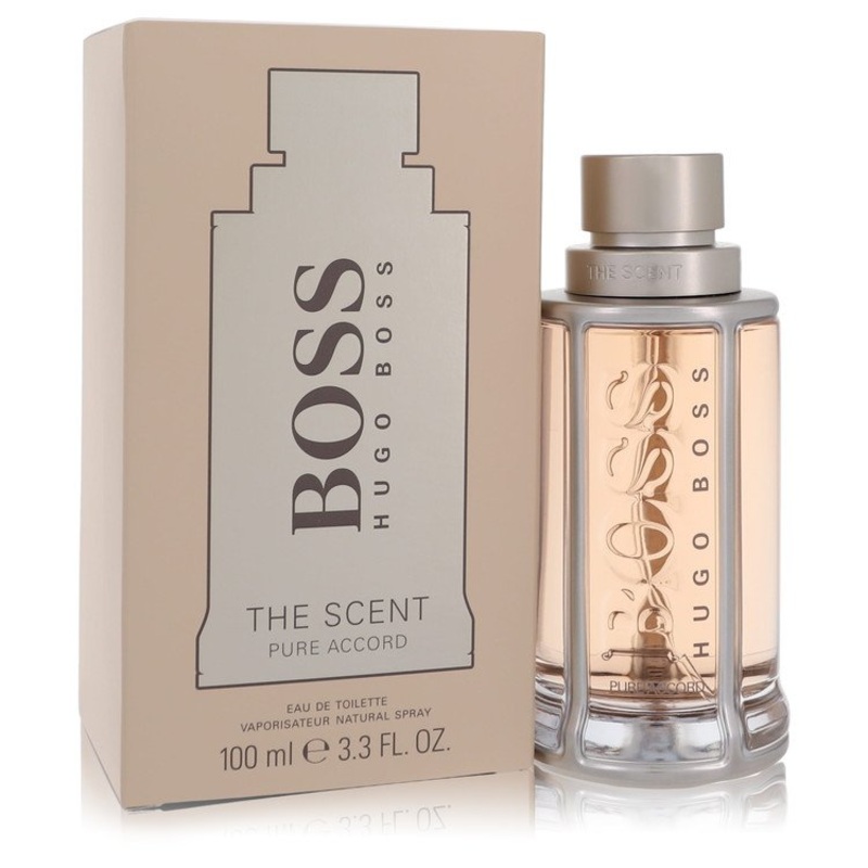Boss The Scent Pure Accord by Hugo Boss Eau De Toilette Spray 3.3 oz for Men – Premium Designer Fragrance