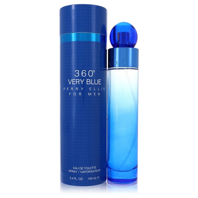 Perry Ellis 360 Very Blue By Perry Ellis Cologne 3.4 Oz Edt Spray For Men – Box