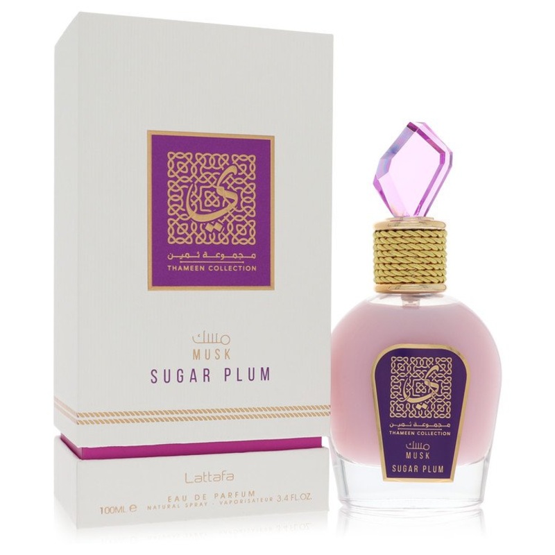 Lattafa Musk Sugar Plum by Lattafa Eau De Parfum Spray (Unisex) 3.4 oz for Women – Premium Designer Fragrance