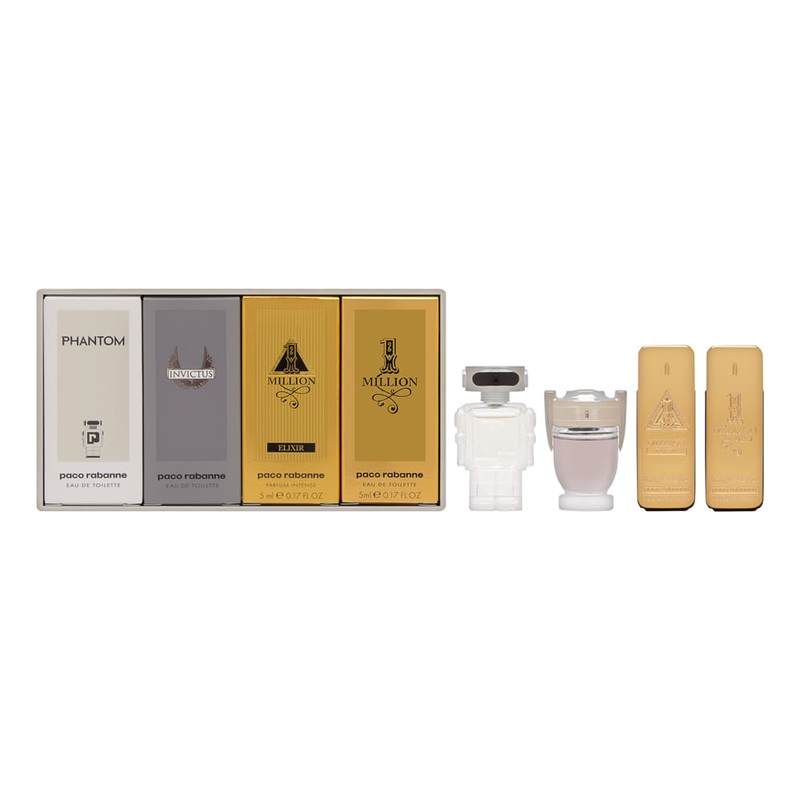 Paco Rabanne Travel Collection Set for Men 4 Piece Set