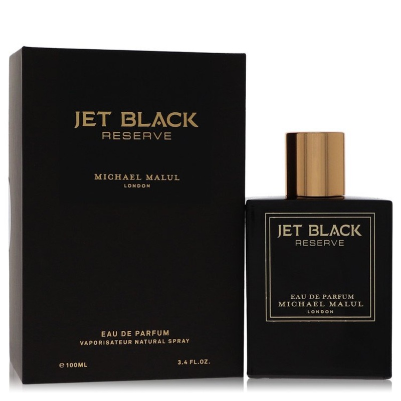 Jet Black Reserve by Michael Malul For Men Eau De Parfum Spray 3.4 oz