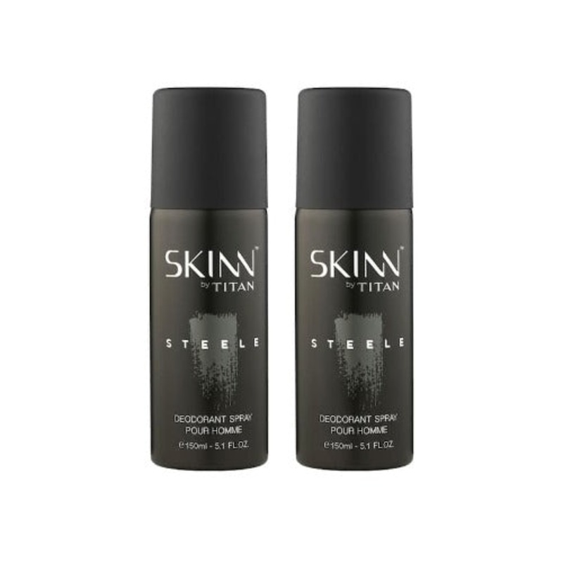 Titan Skinn Steele Deodorant For Men 150ml Pack of 2