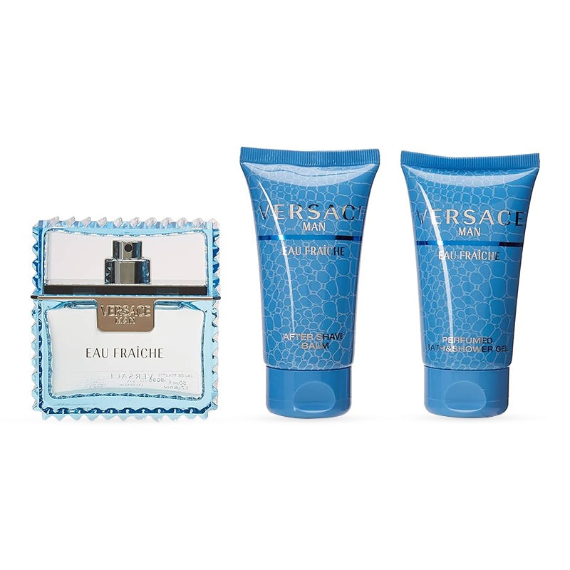 Eau Fraiche 3 Piece Set 1.7 oz EDT + 1.7 oz Shower Gel + 1.7 oz Balm