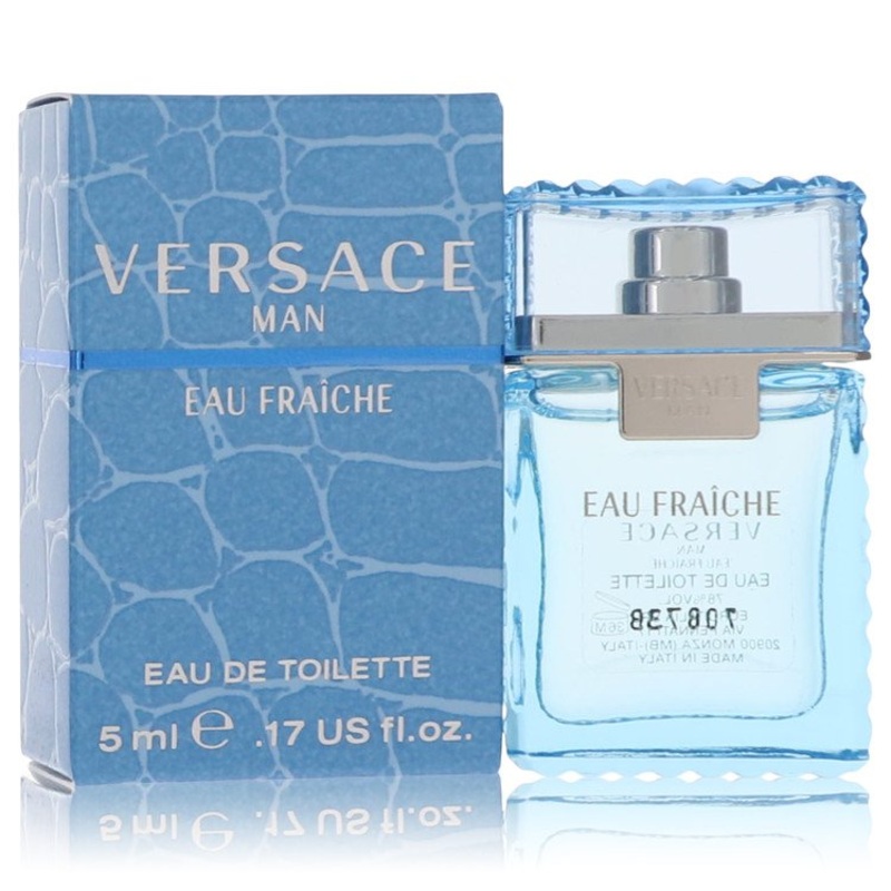 Versace Eau Fraiche M 5Ml Eau De Toilette Boxed *Mini* By Versace For Men