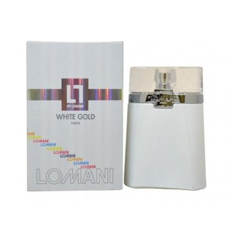 White Gold by Lomani 3.3 Oz. Eau De Toilette For Men