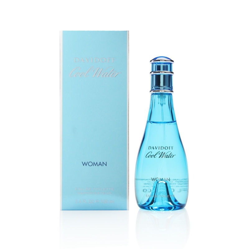 Cool Water by Davidoff for Women 3.4 oz Eau Deodorante Spray (Glass Bottle)