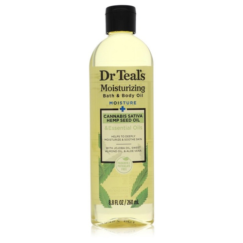 Dr Teal’s Moisturizing Bath & Body Oil by Dr Teal’s Cannabis Sativa Hemp Seed Oil 8.8 oz / 260 ml for Women