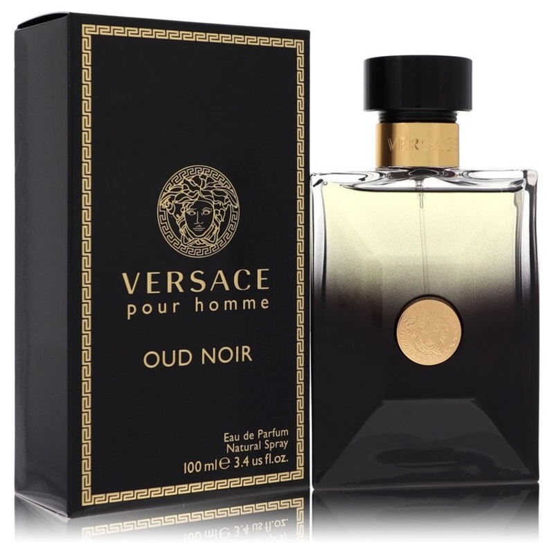Versace Pour Homme Oud Noir by Versace Eau De Parfum Spray 3.4 oz for Men – Premium Designer Fragrance