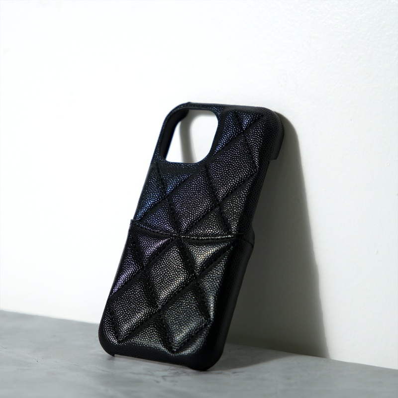 Chokore Diamond Leather Cover with Card Pocket IPHONE 13 Black