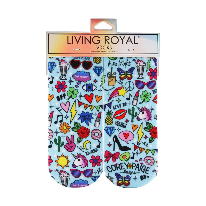 Living Royal Glam Girl Ankle Socks Model No. 7206A – 1 Pair