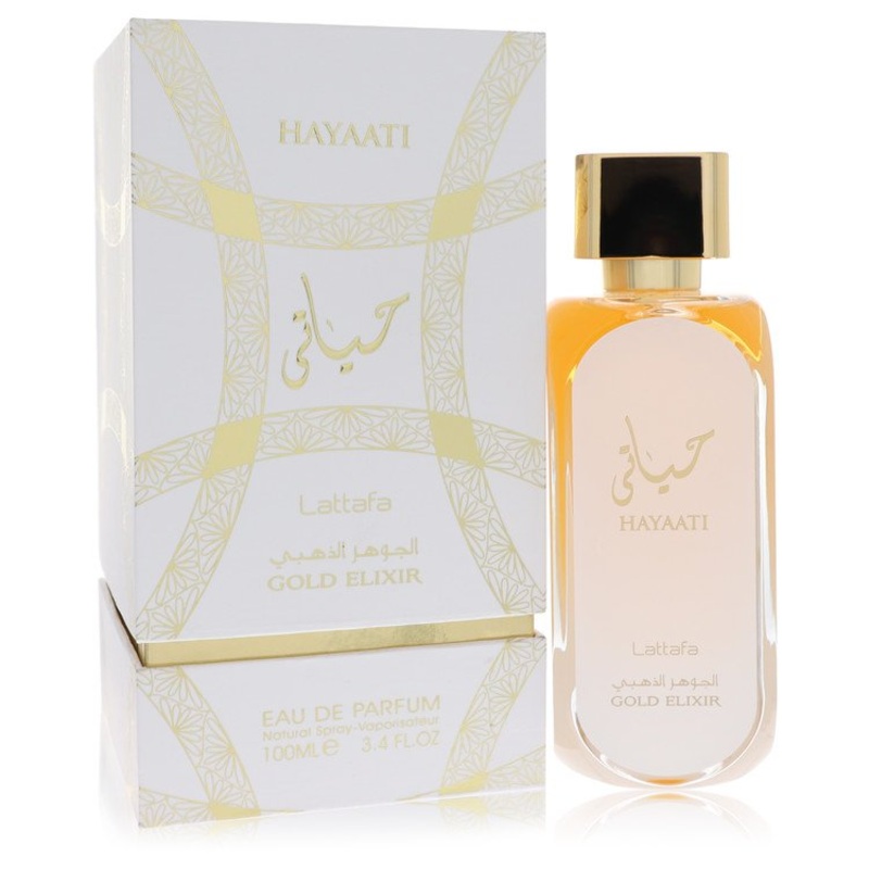 Hayaati Gold Elixir By Lattafa Cologne 3.4 Oz Edp Spray For Men – Box