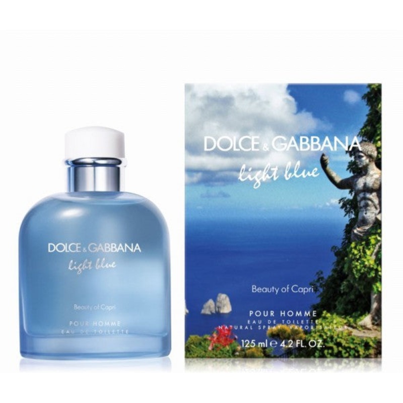 Light Blue Beauty of Capri by Dolce & Gabbana 4.2 Oz. Eau De Toilette for Men (Tester)