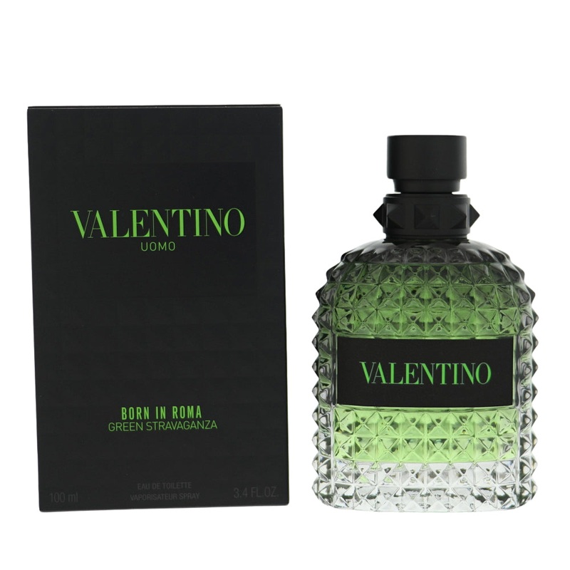 Born In Roma Green Stravaganza By Valentino Cologne 3.4 Oz Edt Spray For Men – Box