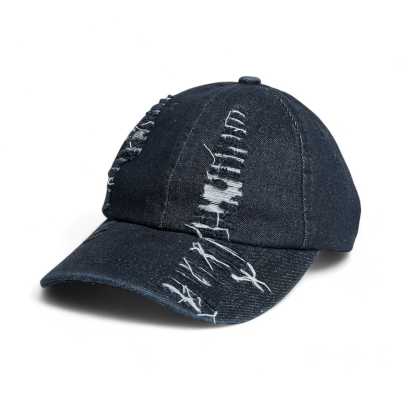 Chokore Classic Rugged Denim Baseball Cap (Black)