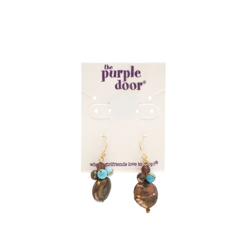 The Purple Door The Greer Dangle Earrings PDE-35-L White