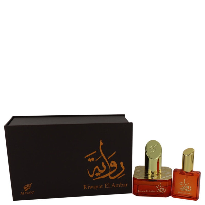 Riwayat El Ambar by Afnan For Women Eau De Parfum Spray + Free .67 oz Travel EDP Spray 1.7 oz
