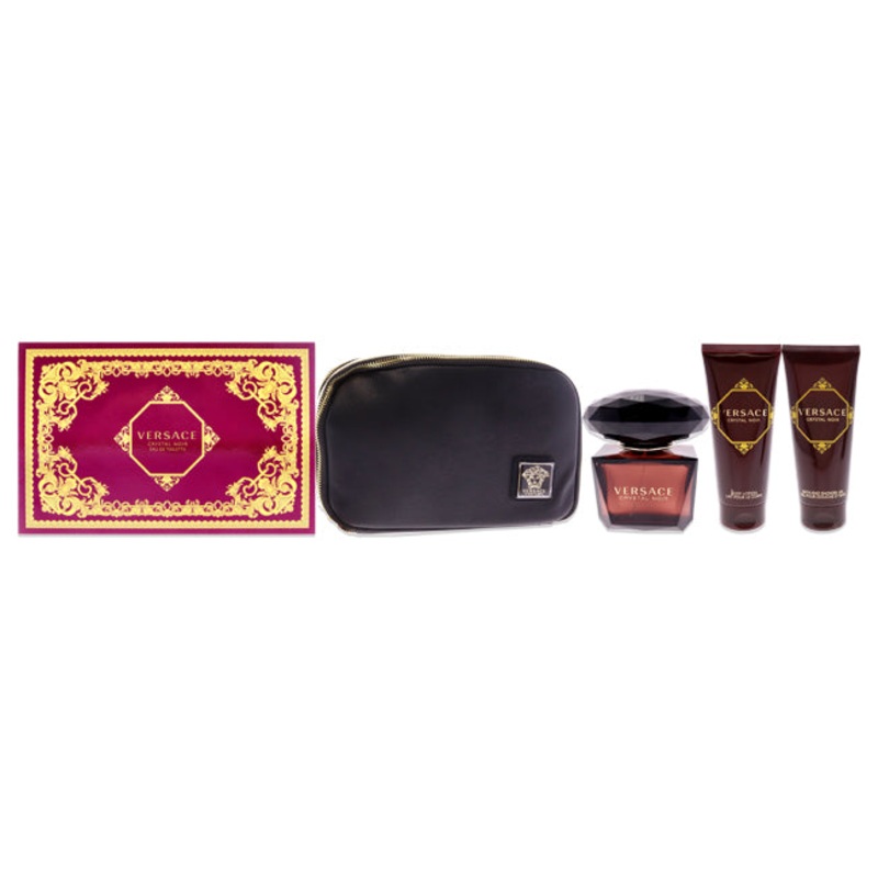 Versace Crystal Noir by Versace for Women – 4 Pc Gift Set 3.0 oz.