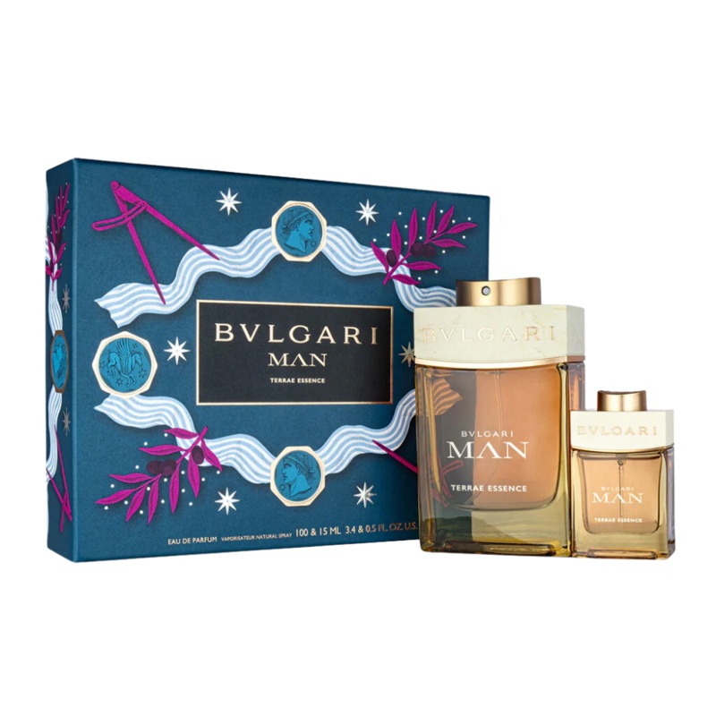 Bvlgari Man Terrae Essence Eau De Parfum Men’s Aftershave Gift Set (100ml + 15ml)