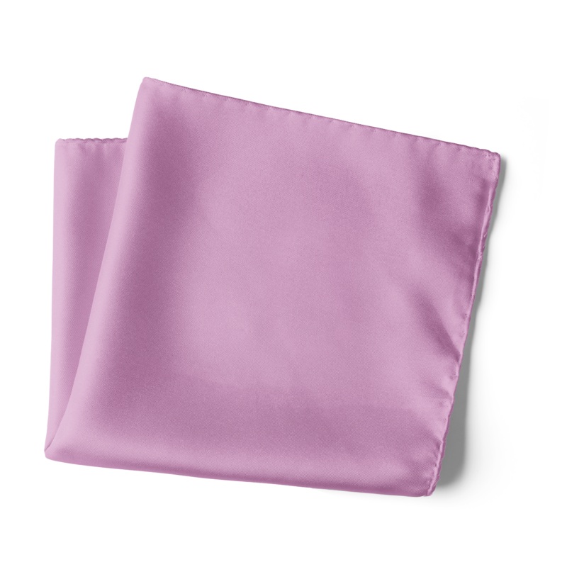 Chokore Violet Pure Silk Pocket Square, from the Solids Line 13.5 x 13.5