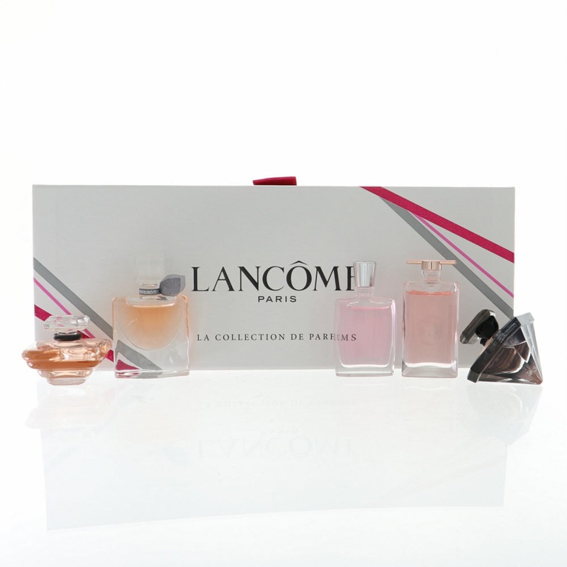 Lancome Variety Set By Lancome Perfume 5 Piece Gift Set – 0.25 Oz Tresor Edp Splash , 0.135 Oz La Vie Est Belle Edp Splash, 0.16 Oz Miracle Edp Splash, 0.16 Oz Idole Edp Splash, 0.16 Oz La Nuit Tresor Edp Splash For Women – Gift Set