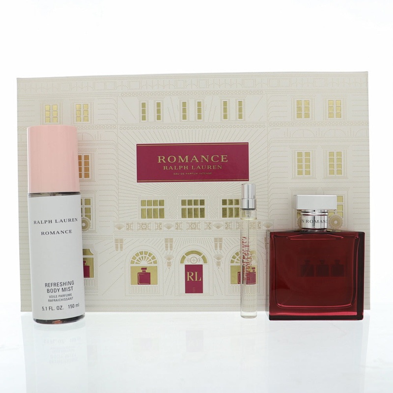 Perfume Ralph Lauren Romance Intense 3Pcset 3.4 Oz  EDP Spray / 5.1 Oz Body Mist / 10Ml for Women