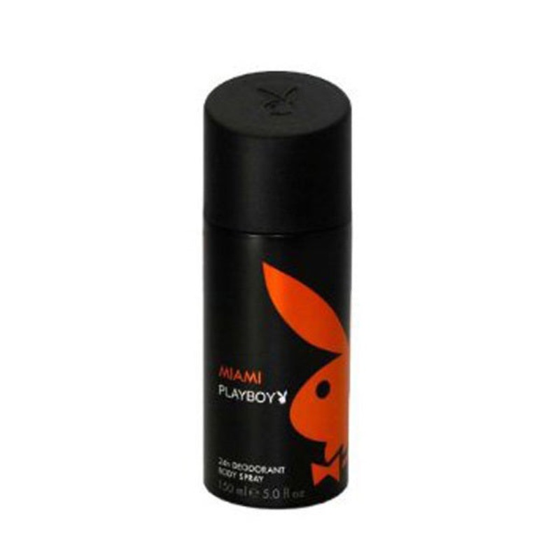 Playboy Miami Deodorant by Coty 5.0 Oz. Deodorant For Men Spray