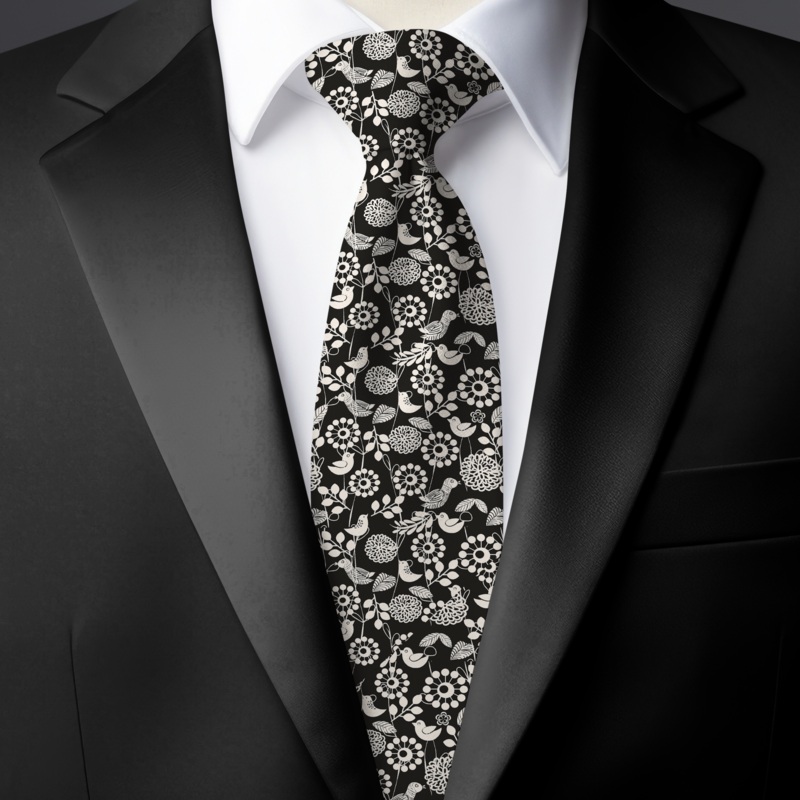 Chokore Black & Grey Silk Tie – Indian at Heart line