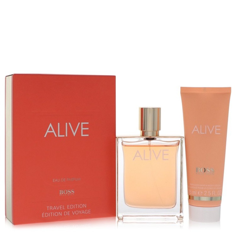 Boss Alive by Hugo Boss Gift Set For Women Gift Set — 2.7 oz Eau De Parfum Spray + 2.5 oz Hand and Body Lotion