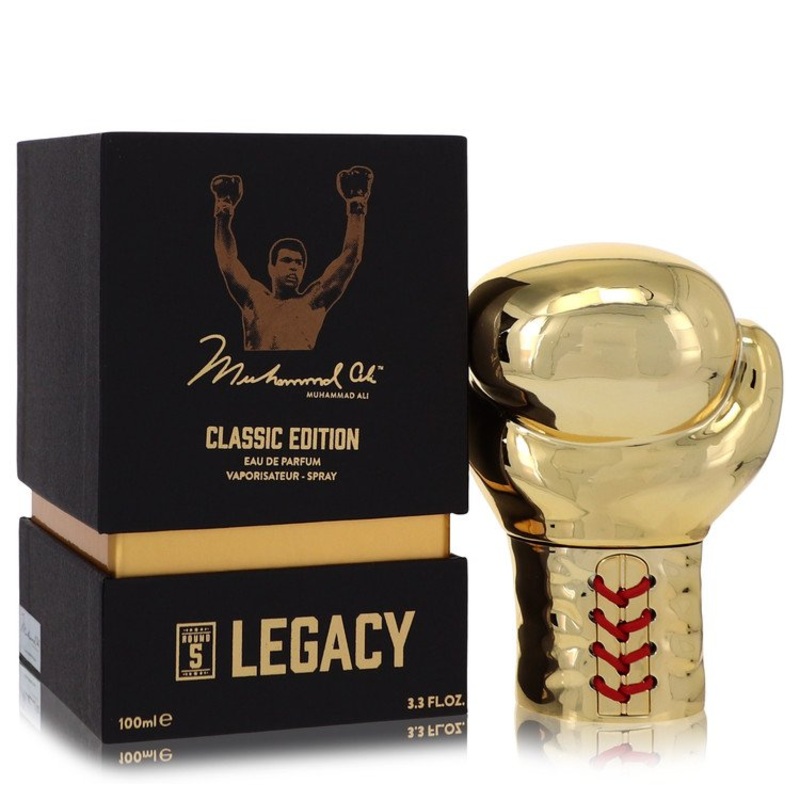 Muhammad Ali Legacy Round 5 by Muhammad Ali Eau De Parfum Spray (Classic Edition) 3.3 oz for Men – Premium Designer Fragrance