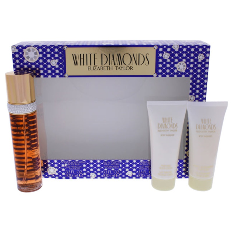 White Diamonds by Elizabeth Taylor for Women – 3 pc Gift Set 3.3 oz.