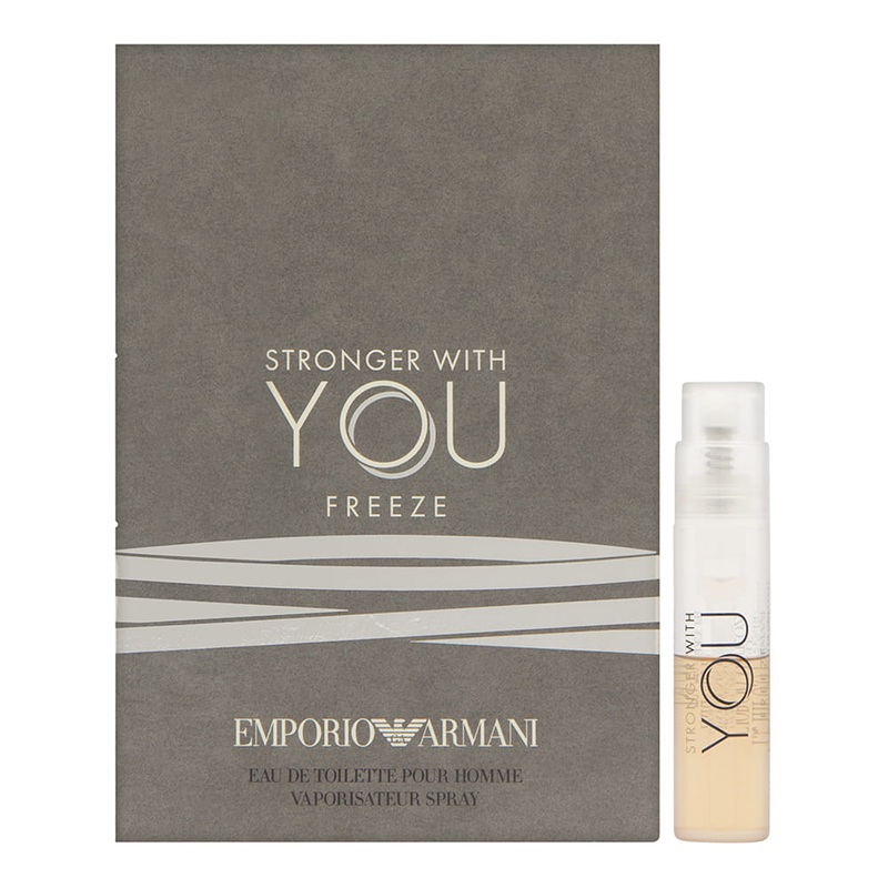 Emporio Armani Stronger With You Freeze for Men 0.04 oz Eau de Toilette Vial Spray