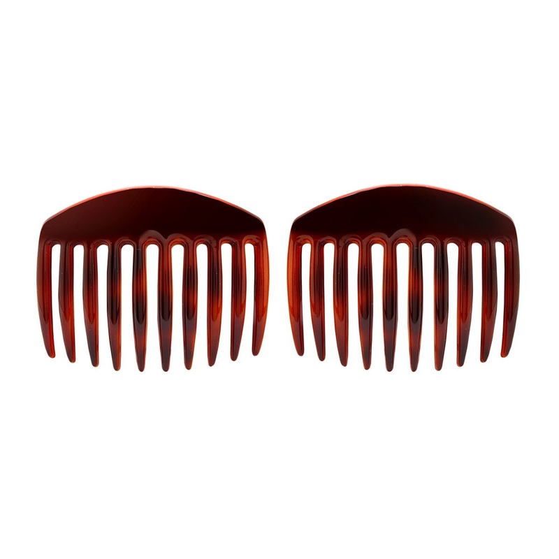 Caravan French 11 Tooth Back Comb Tortoise (Pair) Model No. 781/2