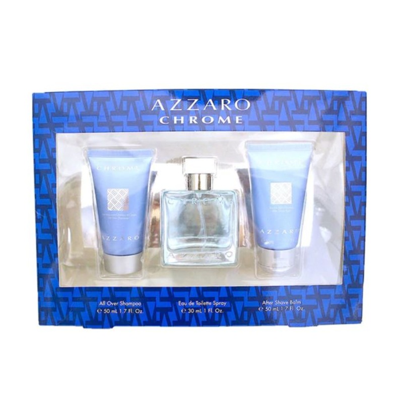 Chrome 3 Piece Gift Set by Azzaro for Men