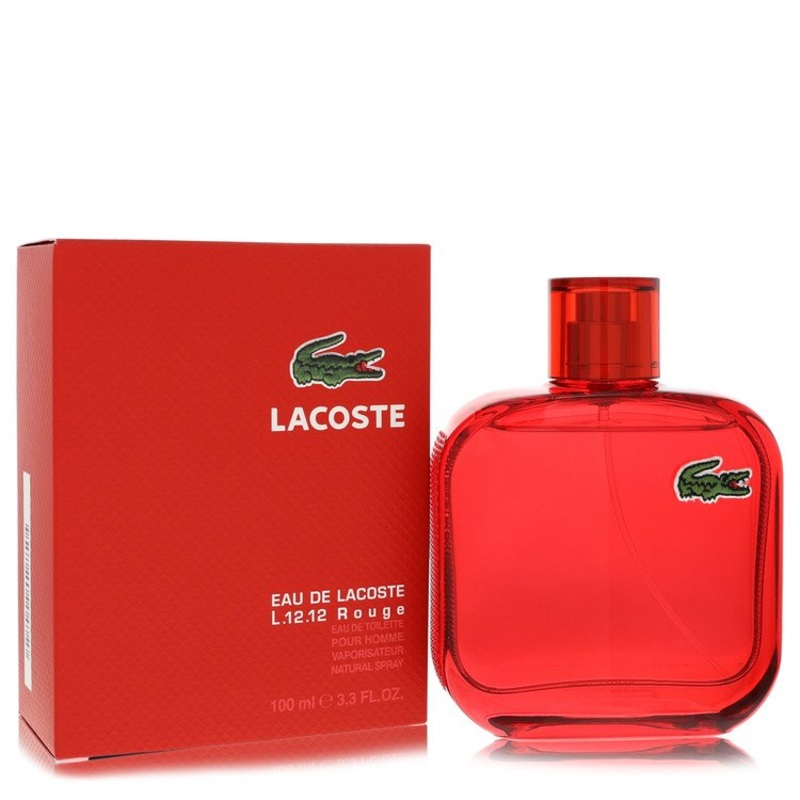 Lacoste Eau De Lacoste L.12.12 Rouge by Lacoste For Men Eau De Toilette Spray 3.3 oz
