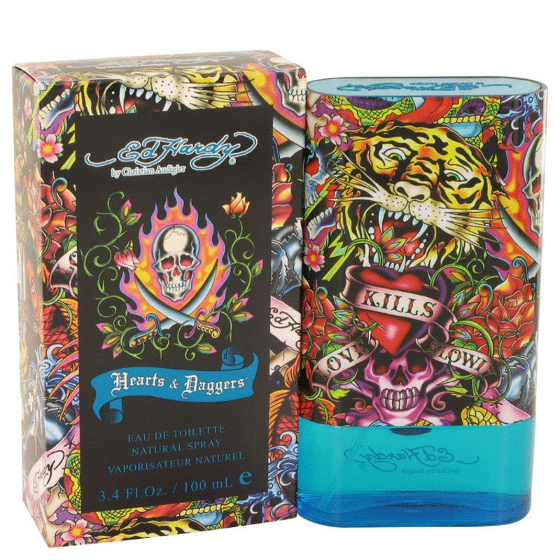 Ed Hardy Hearts & Daggers by Christian Audigier For Men Eau De Toilette Spray 3.4 oz
