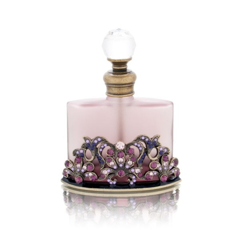 Purple Bottle with Purple Stones Decorative Perfume Bottle Model No. PB-997