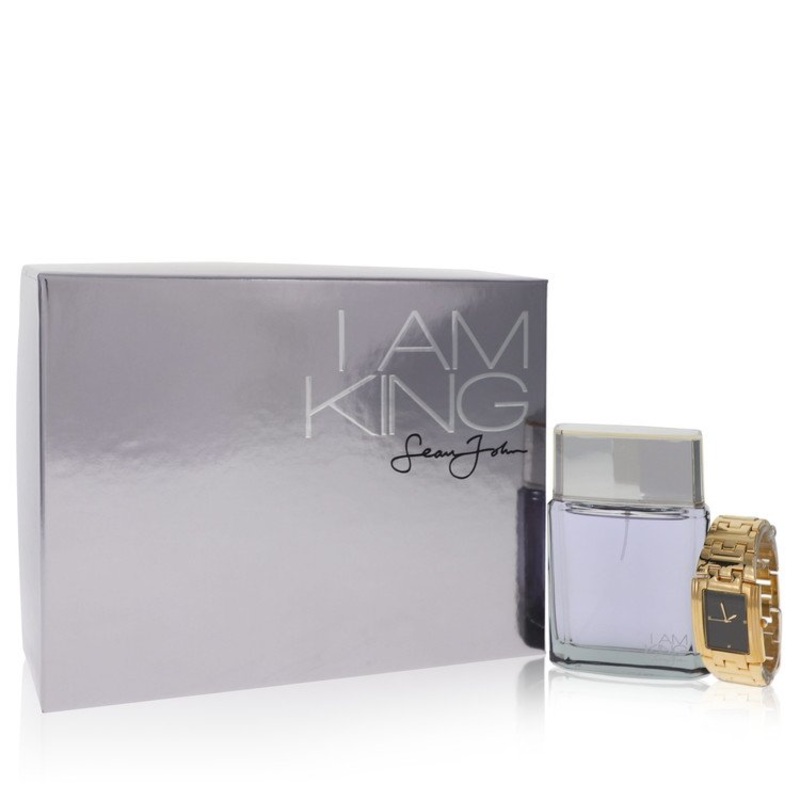 Cologne Sean John I Am King 2Pcset 3.4 Oz  EDT Spray / Designer Watch for Men