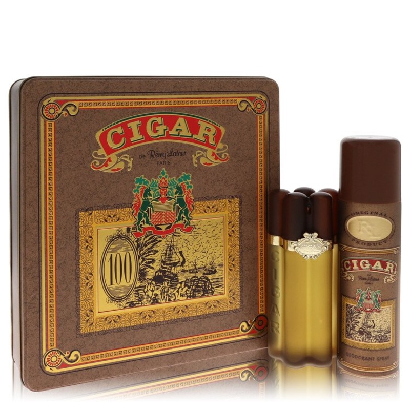 Cigar by Remy Latour Men Gift Set — 3.3 oz Eau De Toilette Spray + 6.6 oz Deodorant Gift Set — 3.3 oz Eau De Toilette Spray + 6.6 oz Deodorant